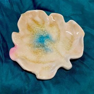 Beautiful Handmade Ceramic Leaf Dish, OS
